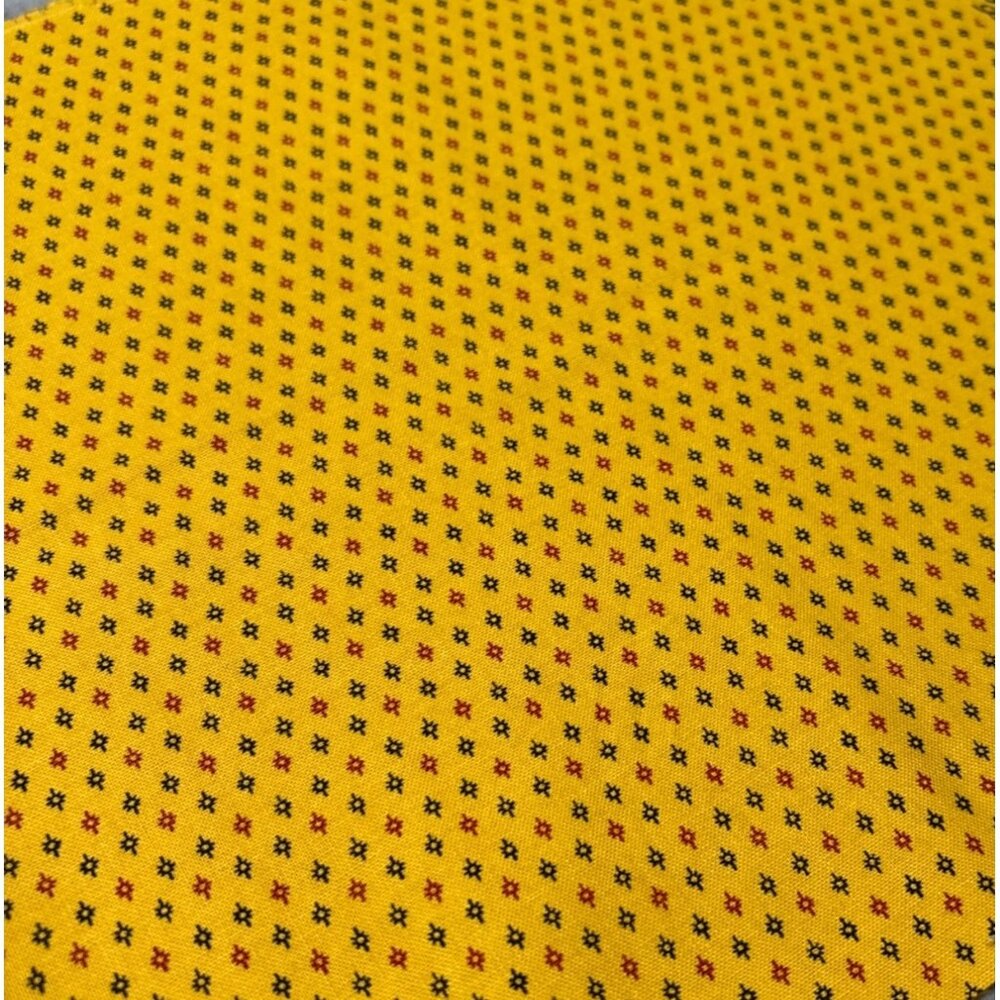 Reflections of an Era Past Yellow Cotton Fabric 10" x 39" by Paula Barnes for Ma